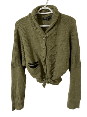 Caty Lesca Green Character Cardigan Size 4